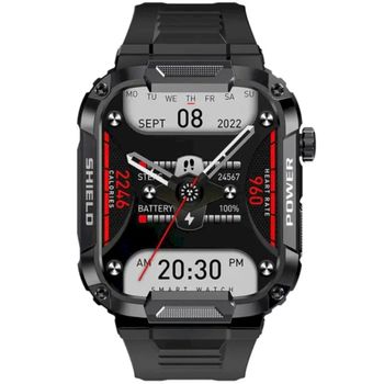 Zegarek męski Smartwatch Rubicon na czarnym pasku wojskowy RNCF07 z rozmowami. Zegarek sportowy smartwatch. Zegarek z powiadomieniami. Zegarek Rubicon smartwatch męski. Zegarek smartwatch wojskowy idealny na prezent (1).jpg